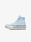 Converse Chuck Taylor All Star Lift Floral Çocuk Mavi Platform Sneaker Converse Chuck Taylor All Star Lift Floral Çocuk Mavi Platform Sneaker