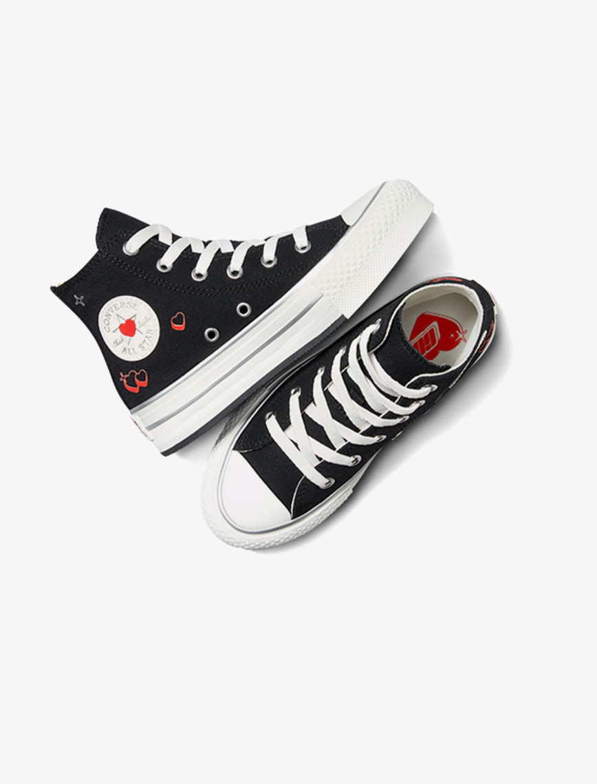 Converse Chuck Taylor All Star Eva Lift Y2K Heart Çocuk Siyah Platform Sneaker Converse Chuck Taylor All Star Eva Lift Y2K Heart Çocuk Siyah Platform Sneaker