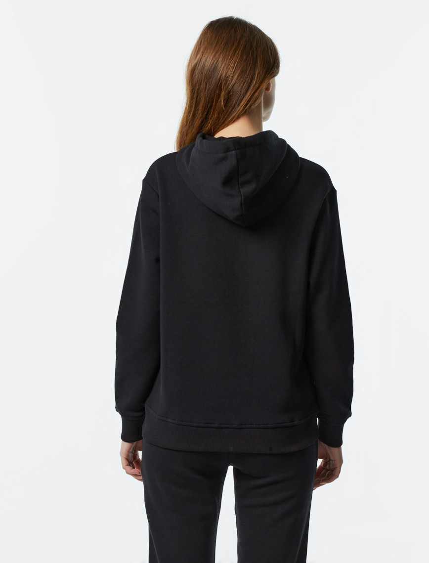 Ucla Riley Nakışlı Kadın Siyah Hoodie Ucla Riley Nakışlı Kadın Siyah Hoodie