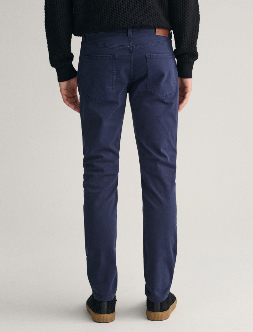 GANT Erkek Lacivert Slim Fit Jean