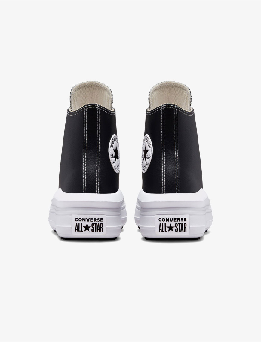 Converse Chuck Taylor All Star Move Platform Foundational Leather Kadın Siyah Sneaker Converse Chuck Taylor All Star Move Platform Foundational Leather Kadın Siyah Sneaker