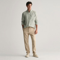 GANT Erkek Bej Relaxed Fit Keten Pantolon GANT Erkek Bej Relaxed Fit Keten Pantolon
