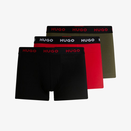 Hugo Trunk Trıplet Pack Erkek Renkli Boxer Hugo Trunk Trıplet Pack Erkek Renkli Boxer