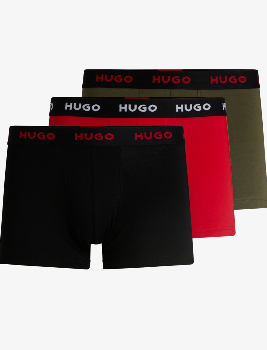 Hugo Trunk Trıplet Pack Erkek Renkli Boxer Hugo Trunk Trıplet Pack Erkek Renkli Boxer