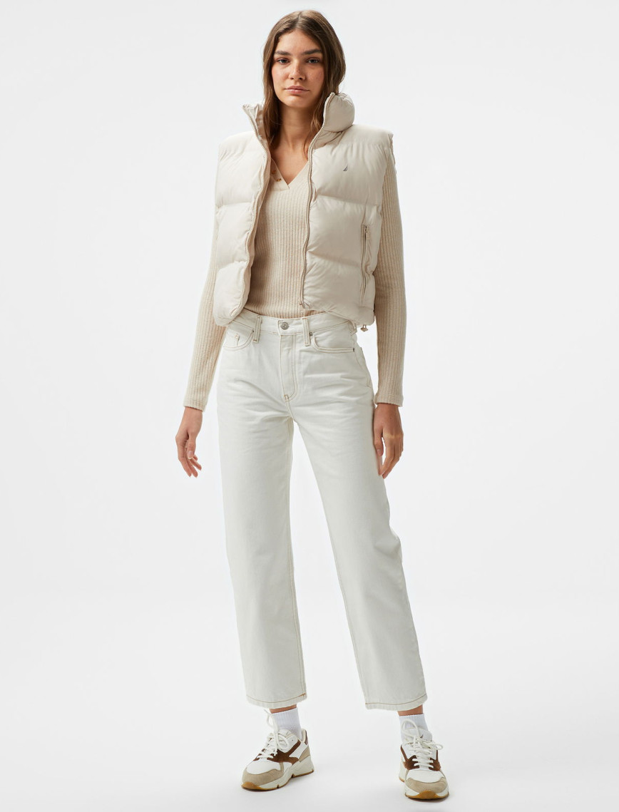 Nautica Kadın Kırık Beyaz Şişme Yelek Nautica Kadın Kırık Beyaz Şişme Yelek