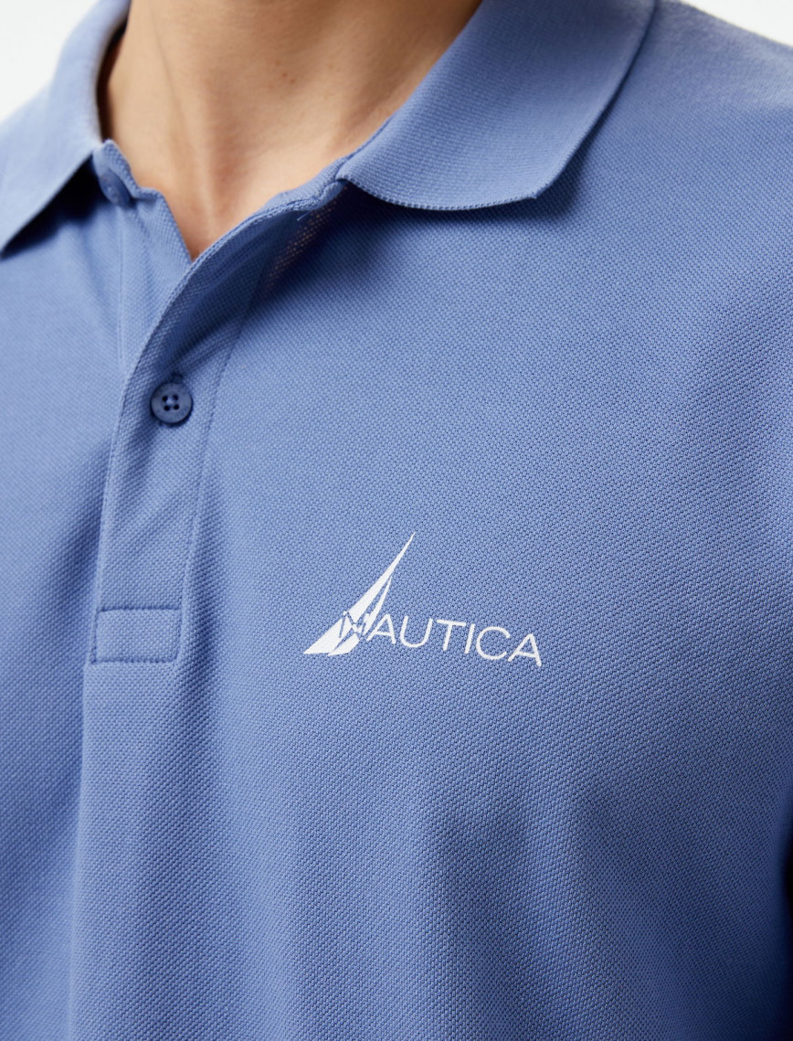 Nautica Erkek Mavi Classic Fit Uzun Kollu Polo Nautica Erkek Mavi Classic Fit Uzun Kollu Polo