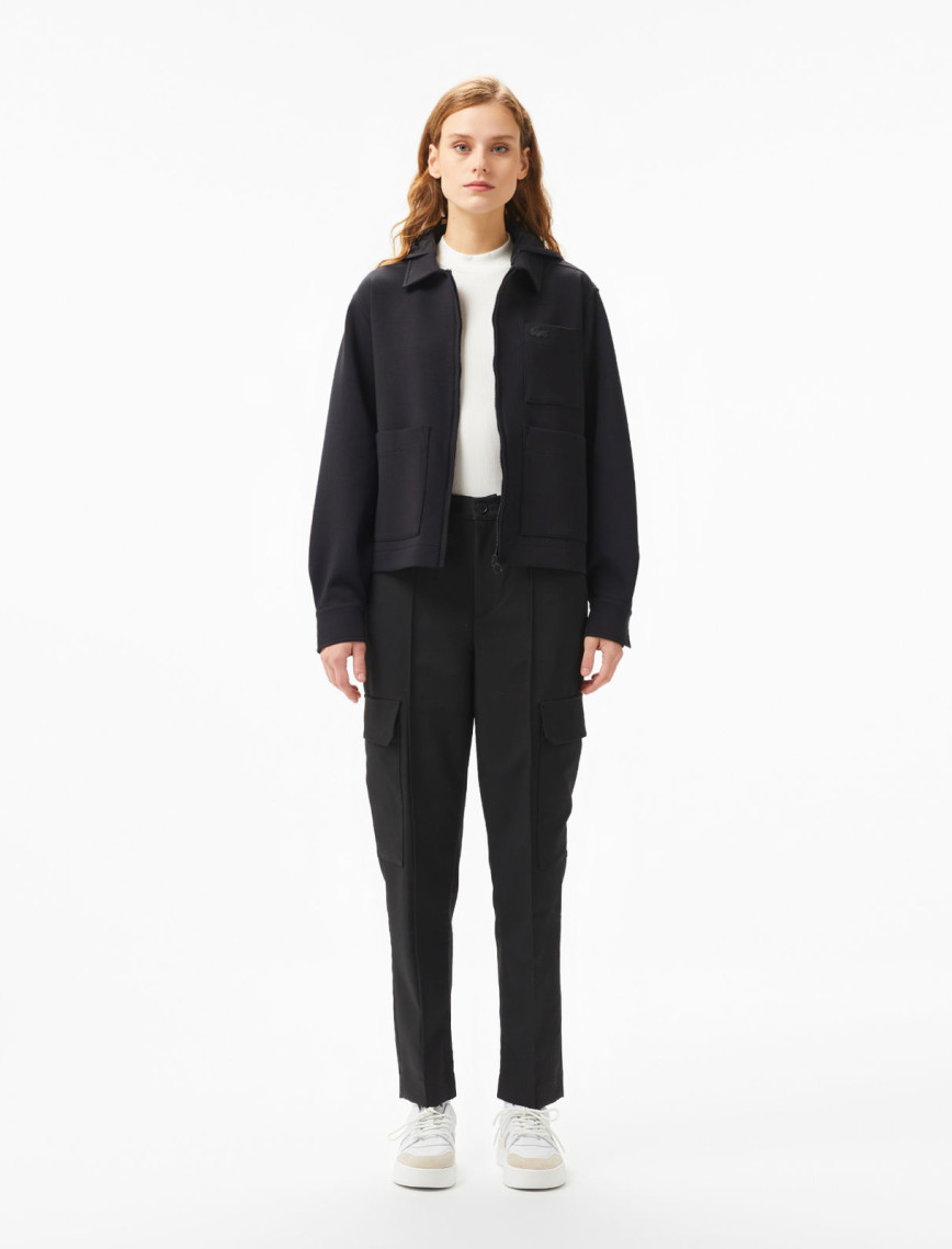 Lacoste Kadın Regular Fit Siyah Pantolon Lacoste Kadın Regular Fit Siyah Pantolon