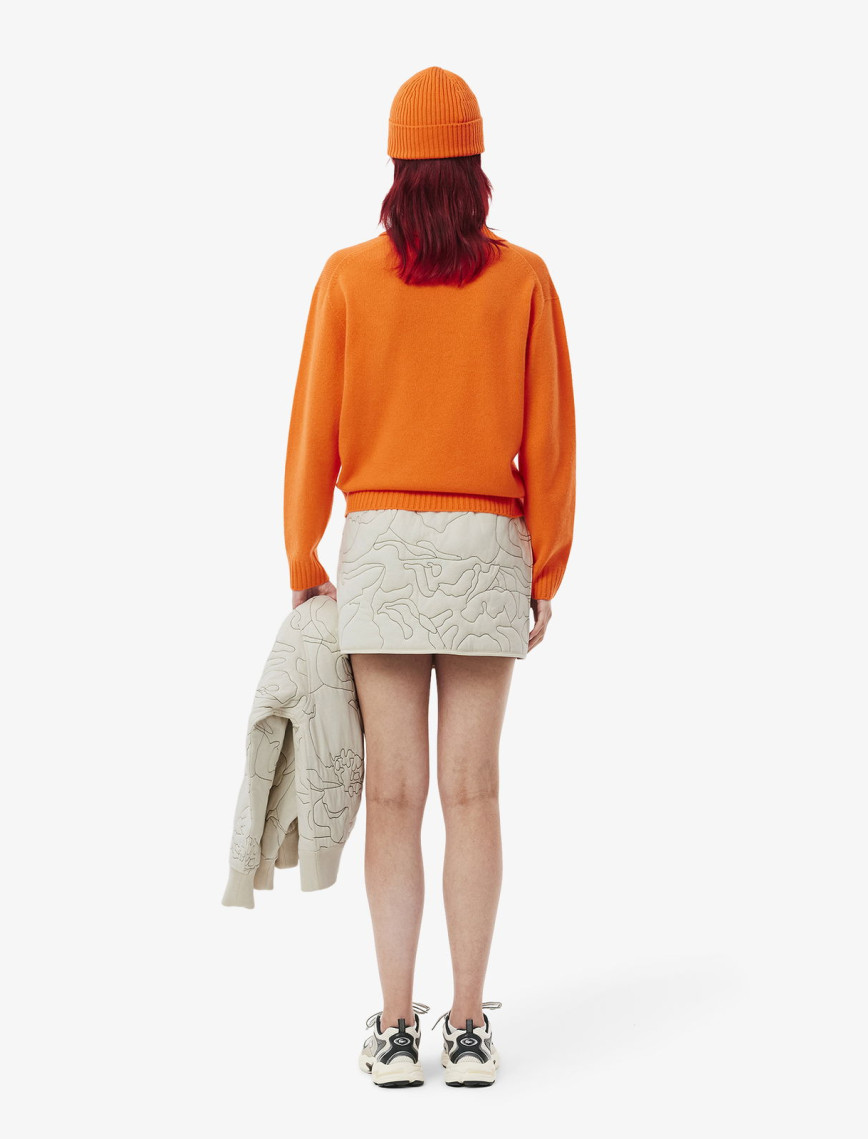 Lacoste Kadın Çift Taraflı Desenli Krem Etek Lacoste Kadın Çift Taraflı Desenli Krem Etek