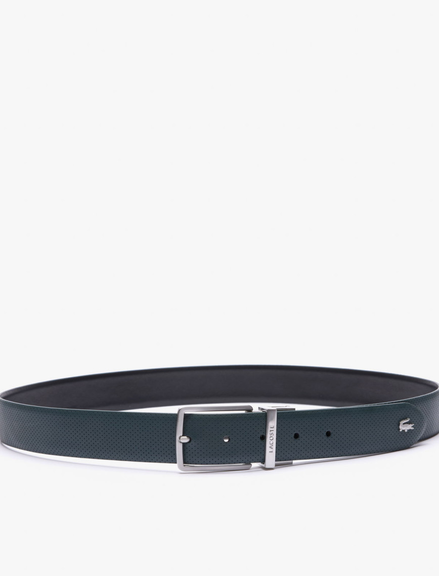 Lacoste Elegance Erkek Çift Taraflı Deri Koyu Yeşil Kemer Lacoste Elegance Erkek Çift Taraflı Deri Koyu Yeşil Kemer