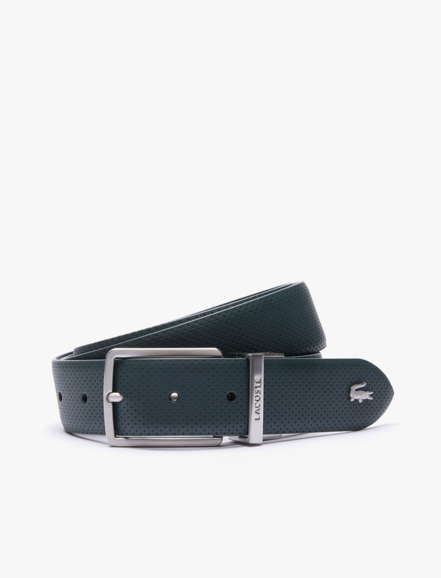 Lacoste Elegance Erkek Çift Taraflı Deri Koyu Yeşil Kemer Lacoste Elegance Erkek Çift Taraflı Deri Koyu Yeşil Kemer