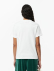Lacoste Kadın Regular Fit Bisiklet Yaka Beyaz T-Shirt Lacoste Kadın Regular Fit Bisiklet Yaka Beyaz T-Shirt