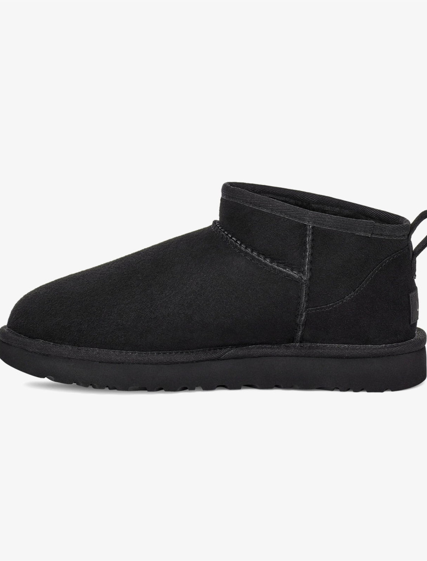 UGG Classic Ultra Mini Kadın Siyah Bot UGG Classic Ultra Mini Kadın Siyah Bot