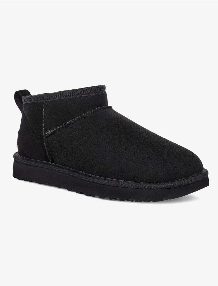UGG Classic Ultra Mini Kadın Siyah Bot UGG Classic Ultra Mini Kadın Siyah Bot