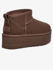 UGG Classic Ultra Mini Platform Kadın Koyu Kahverengi Bot UGG Classic Ultra Mini Platform Kadın Koyu Kahverengi Bot