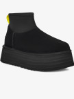UGG Classic Mini Dipper Kadın Siyah Bot UGG Classic Mini Dipper Kadın Siyah Bot