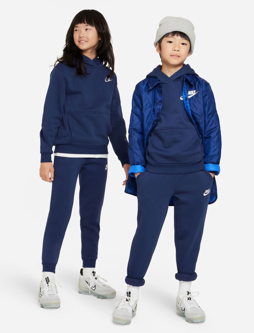 Nike Sportswear Club Fleece Çocuk Lacivert Kapüşonlu Sweatshirt Nike Sportswear Club Fleece Çocuk Lacivert Kapüşonlu Sweatshirt