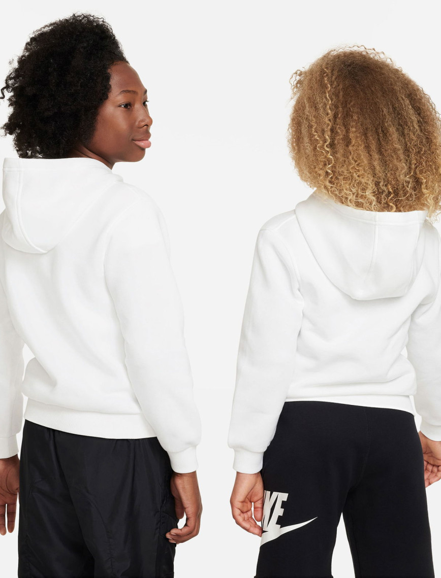 Nike Sportswear Club Fleece Çocuk Beyaz Kapüşonlu Sweatshirt Nike Sportswear Club Fleece Çocuk Beyaz Kapüşonlu Sweatshirt
