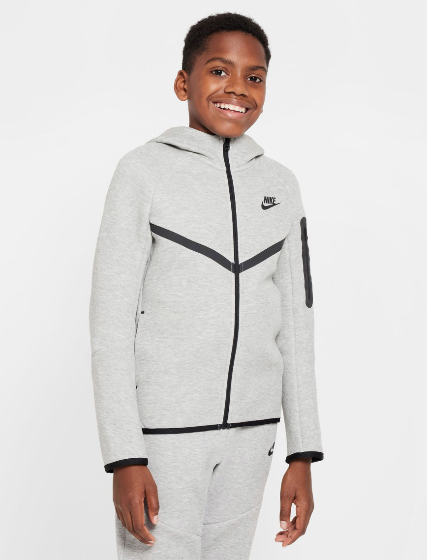 Nike Sportswear Tech Fleece Genç Çocuk Gri Eşofman Üstü Nike Sportswear Tech Fleece Genç Çocuk Gri Eşofman Üstü