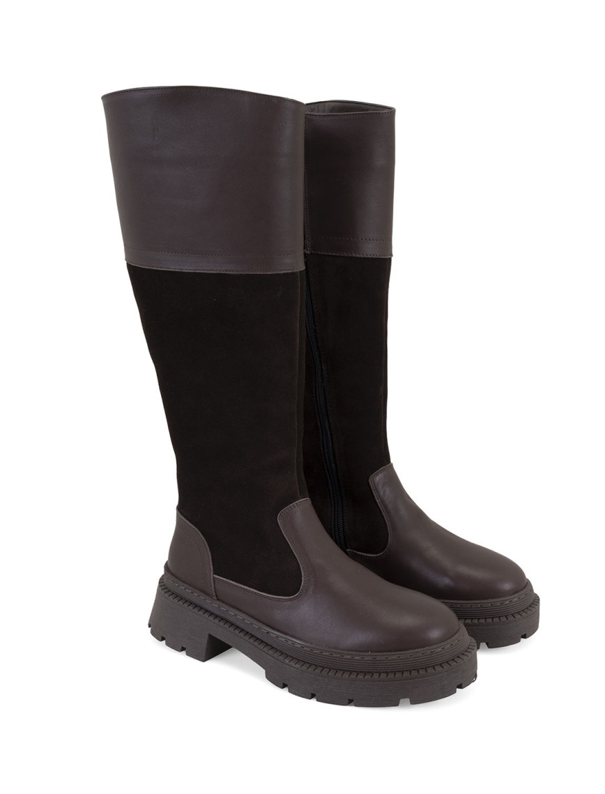 Kadın Kahve Deri Çizme Kadın Kahve Deri Çizme