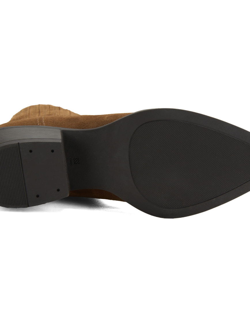 Kadın Taba Topuklu Süet Bot Kadın Taba Topuklu Süet Bot