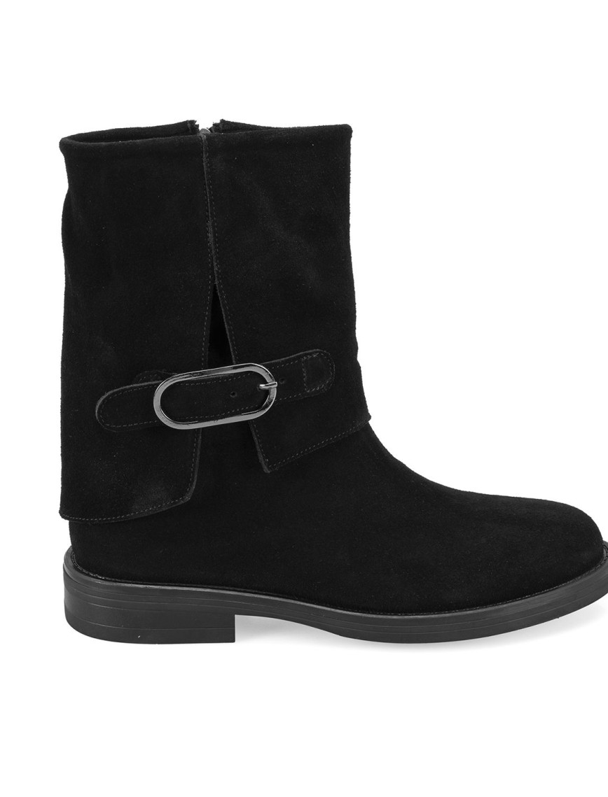 Kadın Siyah Toka Aksesuarlı Bot Kadın Siyah Toka Aksesuarlı Bot