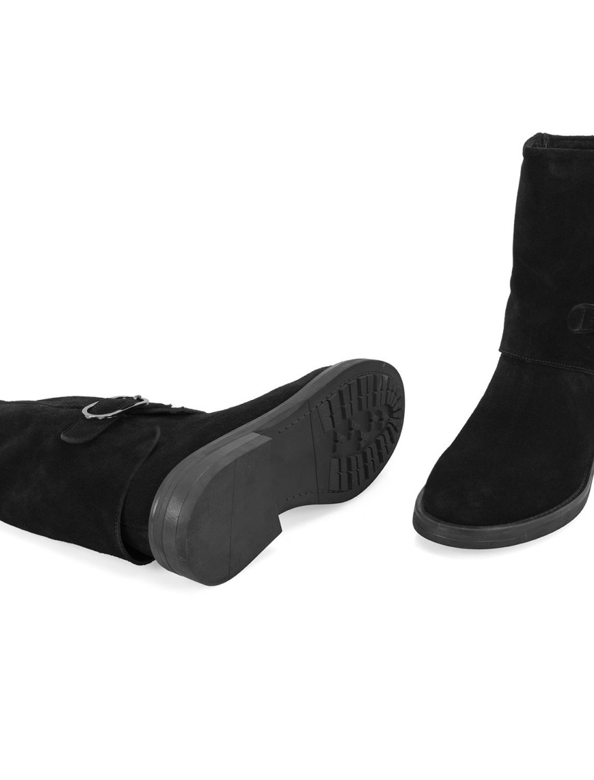 Kadın Siyah Toka Aksesuarlı Bot Kadın Siyah Toka Aksesuarlı Bot