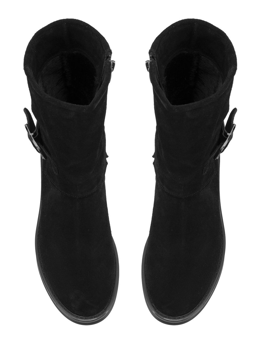 Kadın Siyah Toka Aksesuarlı Bot Kadın Siyah Toka Aksesuarlı Bot