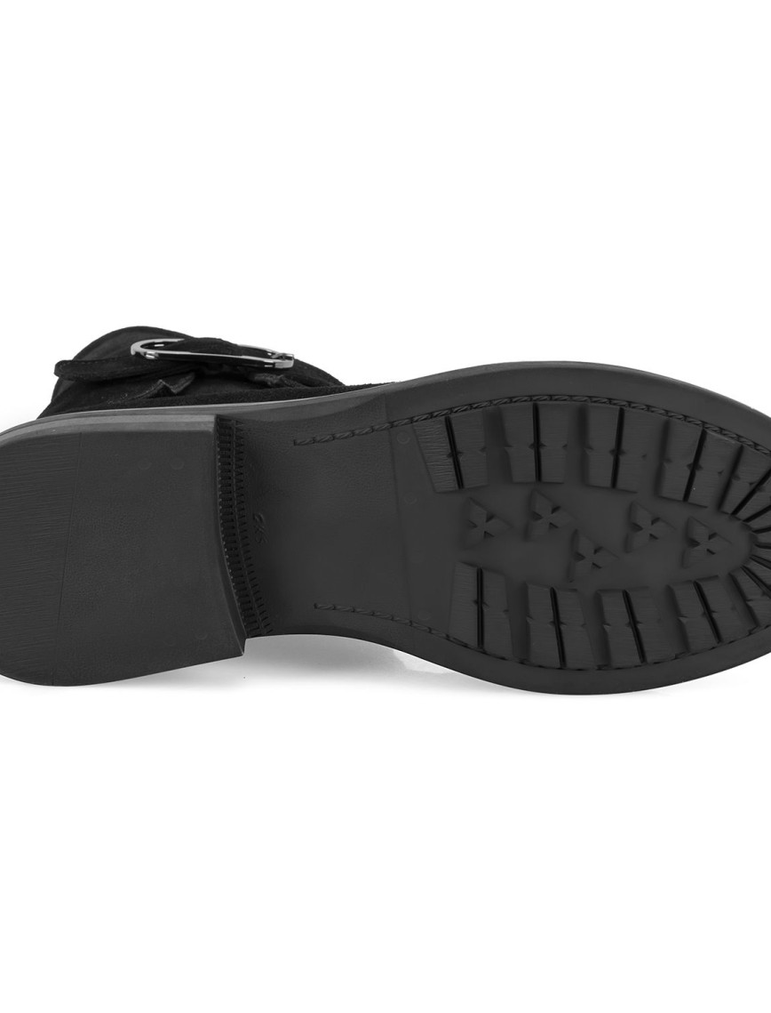 Kadın Siyah Toka Aksesuarlı Bot Kadın Siyah Toka Aksesuarlı Bot