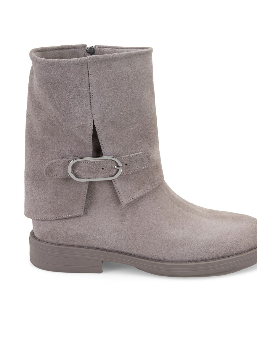 Kadın Vizon Toka Aksesuarlı Bot Kadın Vizon Toka Aksesuarlı Bot