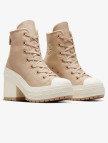 Converse Chuck 70 De Luxe Heel Unisex Krem Deri Platform Sneaker Converse Chuck 70 De Luxe Heel Unisex Krem Deri Platform Sneaker