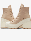 Converse Chuck 70 De Luxe Heel Unisex Krem Deri Platform Sneaker Converse Chuck 70 De Luxe Heel Unisex Krem Deri Platform Sneaker