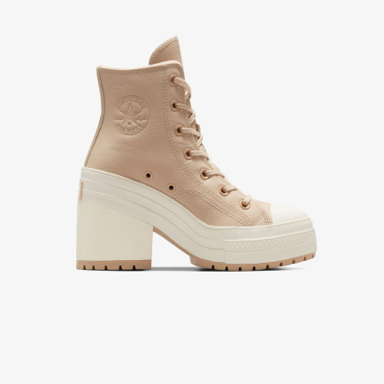 Converse Chuck 70 De Luxe Heel Unisex Krem Deri Platform Sneaker Converse Chuck 70 De Luxe Heel Unisex Krem Deri Platform Sneaker