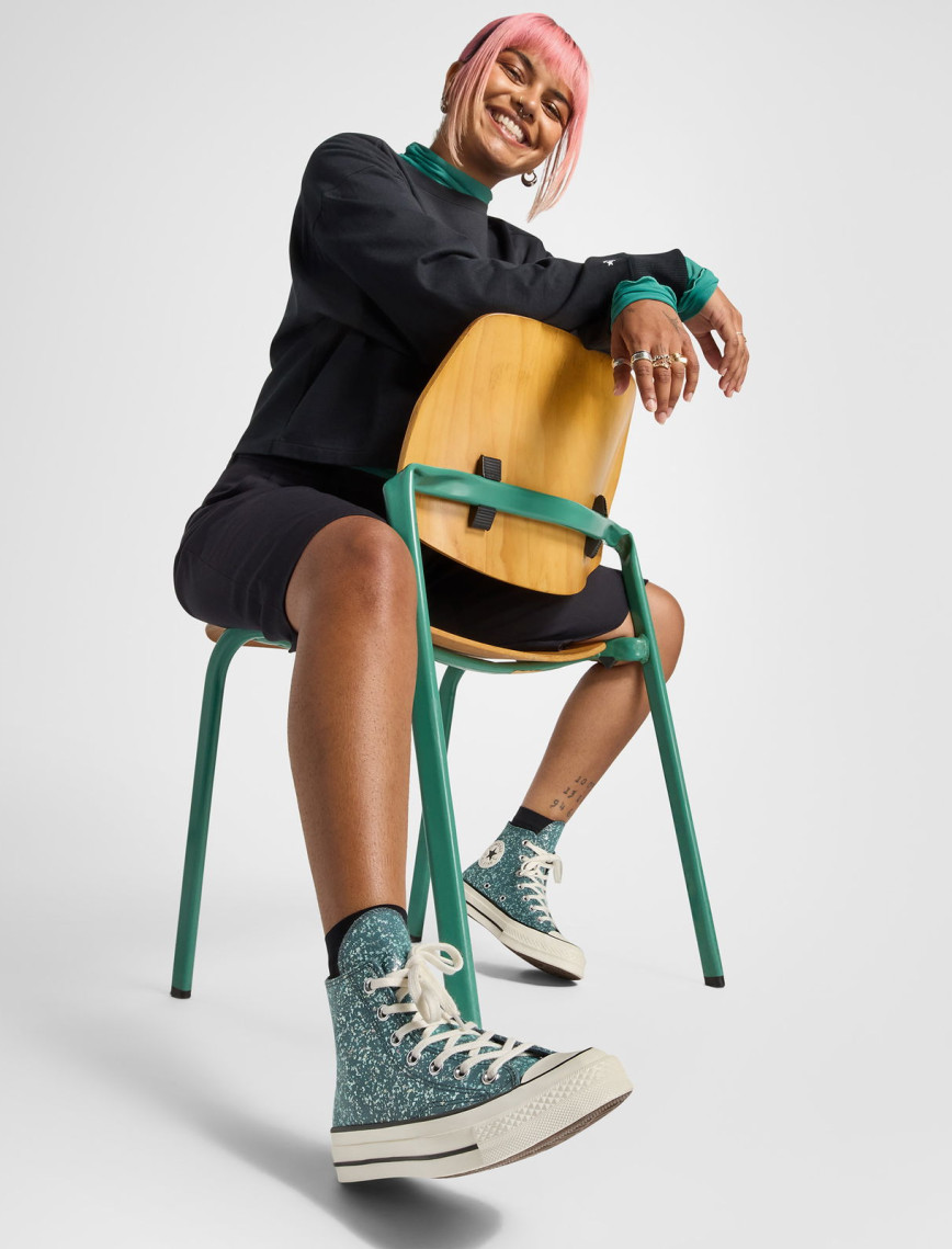 Converse Chuck 70 Glitter Unisex Mavi Sneaker Converse Chuck 70 Glitter Unisex Mavi Sneaker