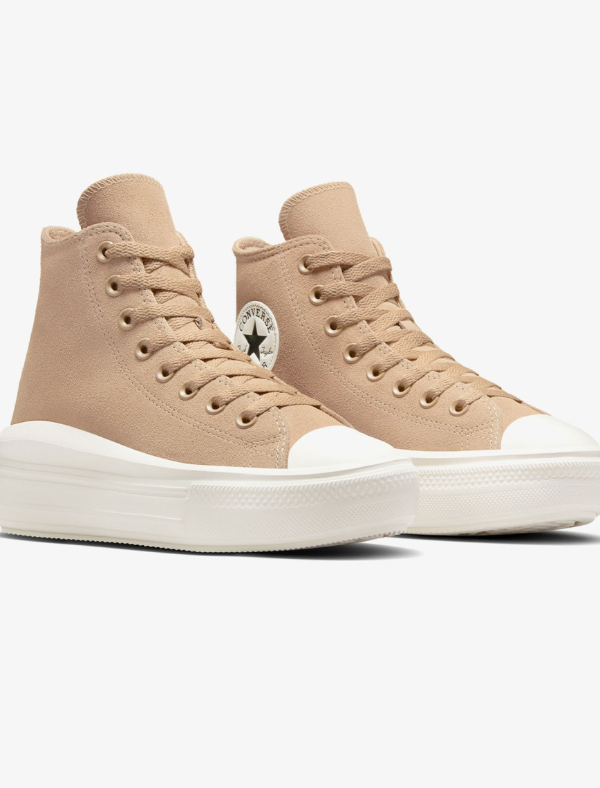 Converse Chuck Taylor All Star Move Platform Kadın Kahverengi Süet Sneaker Converse Chuck Taylor All Star Move Platform Kadın Kahverengi Süet Sneaker