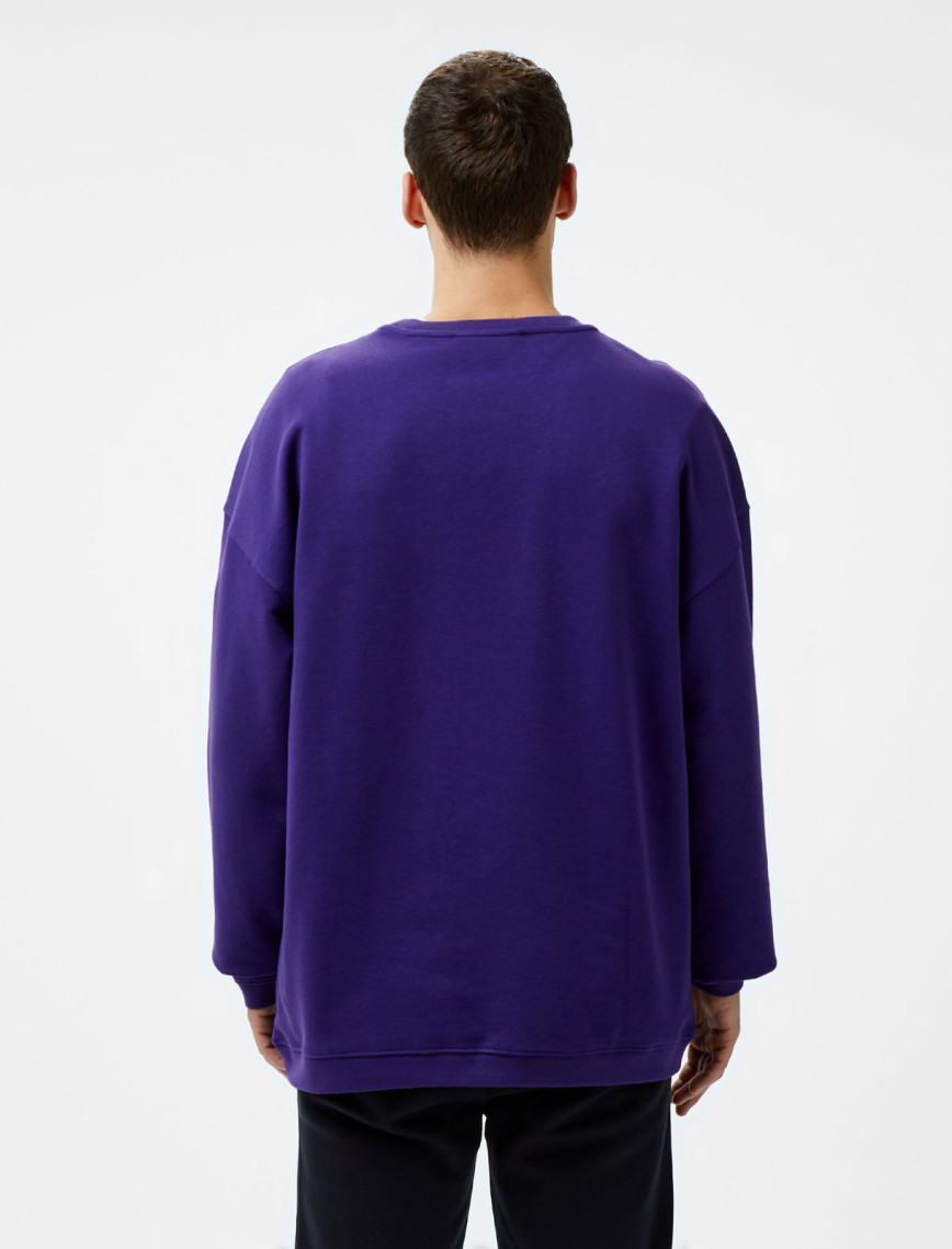 Les Benjamins 303 Erkek Mor Sweatshirt Les Benjamins 303 Erkek Mor Sweatshirt