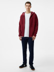 Les Benjamins Zip 301 Erkek Bordo Hoodie Les Benjamins Zip 301 Erkek Bordo Hoodie