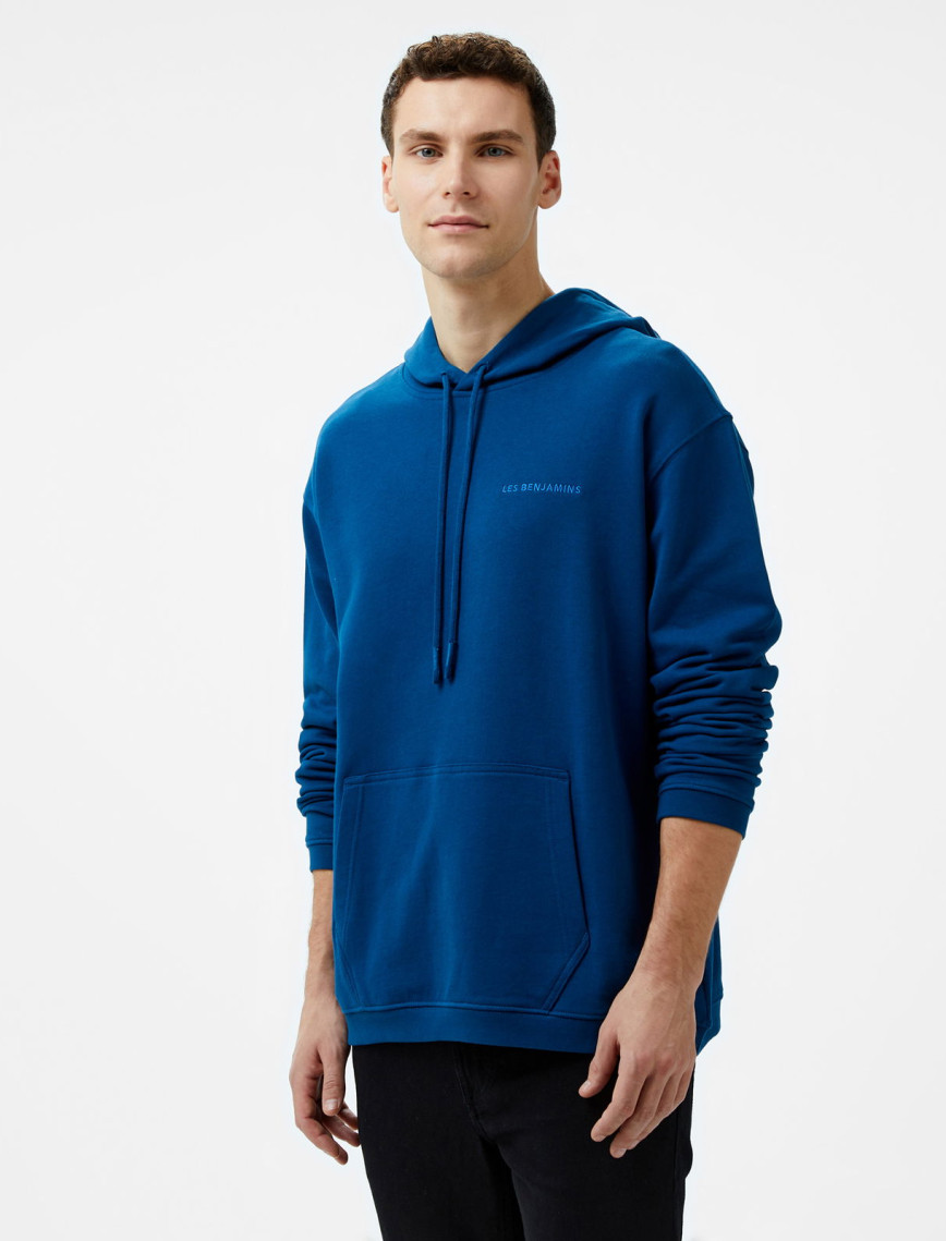 Les Benjamins 302 Erkek Lacivert Hoodie Les Benjamins 302 Erkek Lacivert Hoodie