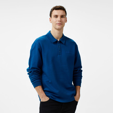Les Benjamins Long Sleeve Polo 302 Erkek Lacivert T-Shirt Les Benjamins Long Sleeve Polo 302 Erkek Lacivert T-Shirt