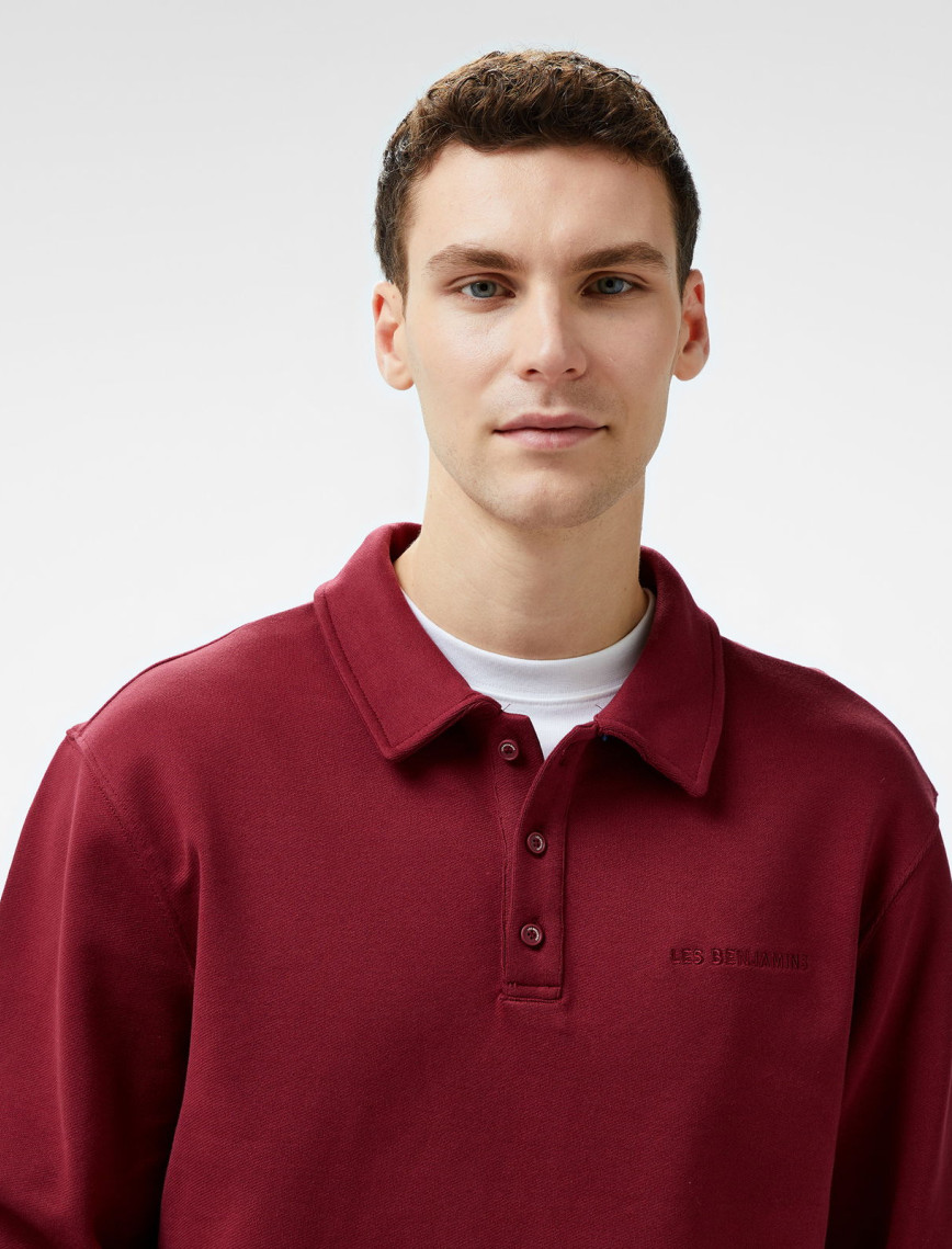 Les Benjamins 301 Erkek Bordo Uzun Kollu T-Shirt Les Benjamins 301 Erkek Bordo Uzun Kollu T-Shirt