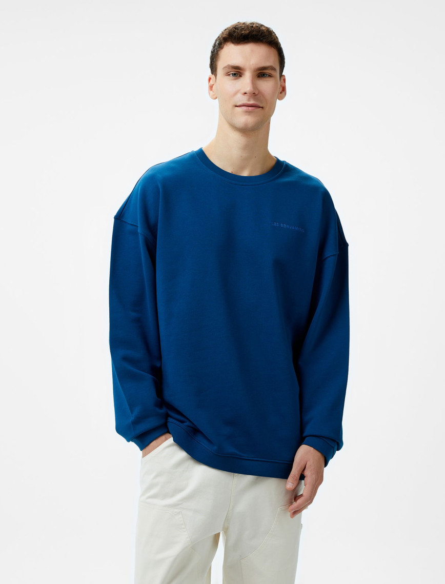 Les Benjamins 302 Erkek Lacivert Sweatshirt Les Benjamins 302 Erkek Lacivert Sweatshirt