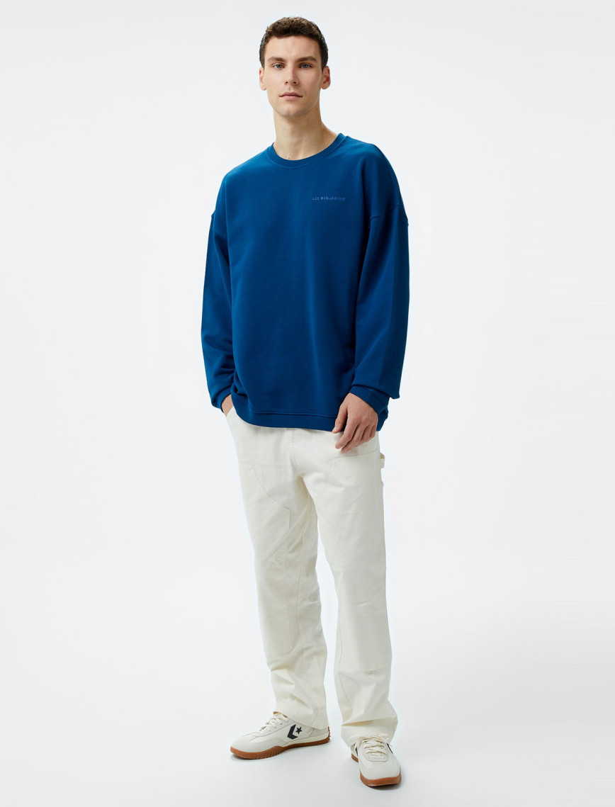 Les Benjamins 302 Erkek Lacivert Sweatshirt Les Benjamins 302 Erkek Lacivert Sweatshirt