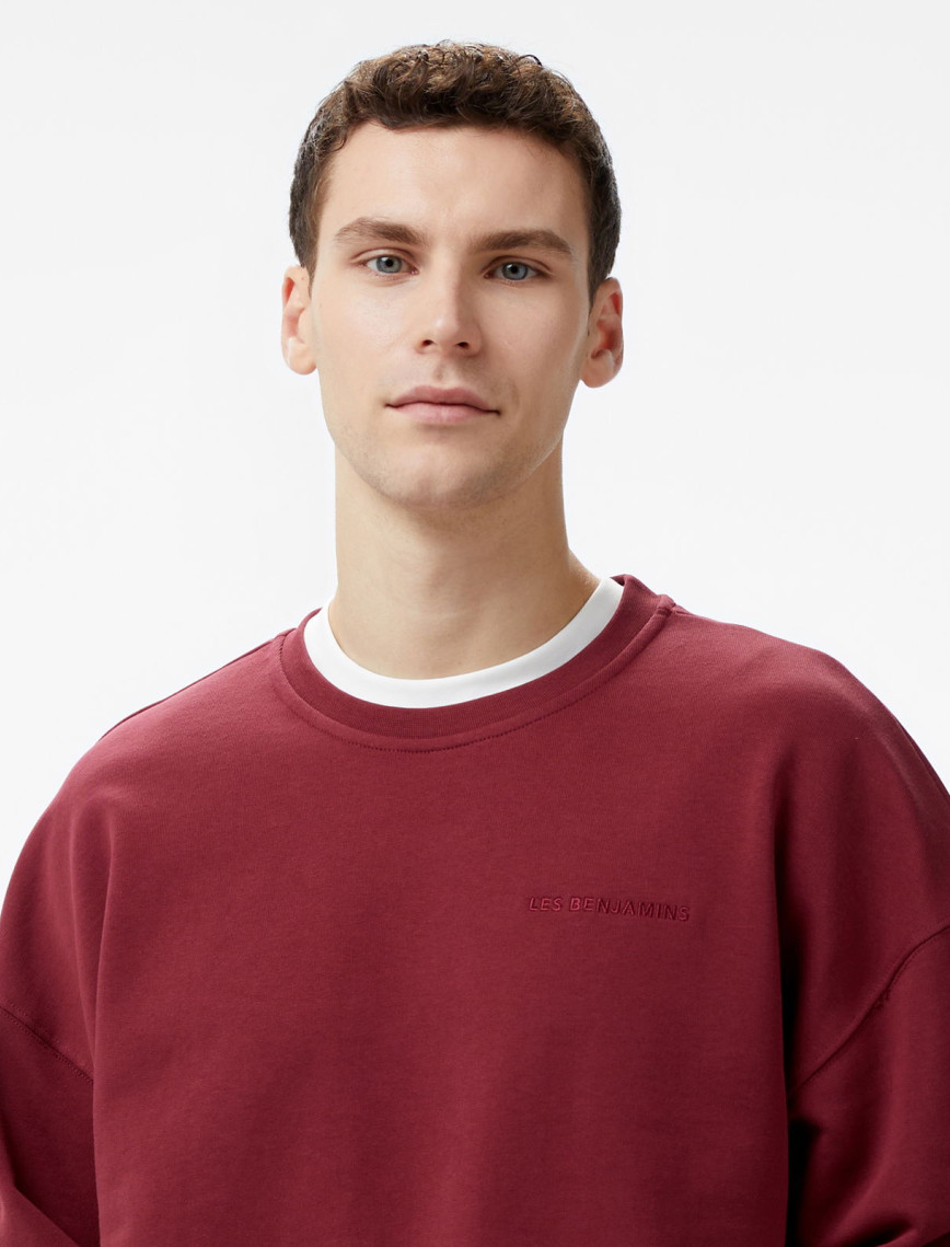 Les Benjamins 301 Erkek Bordo Sweatshirt Les Benjamins 301 Erkek Bordo Sweatshirt