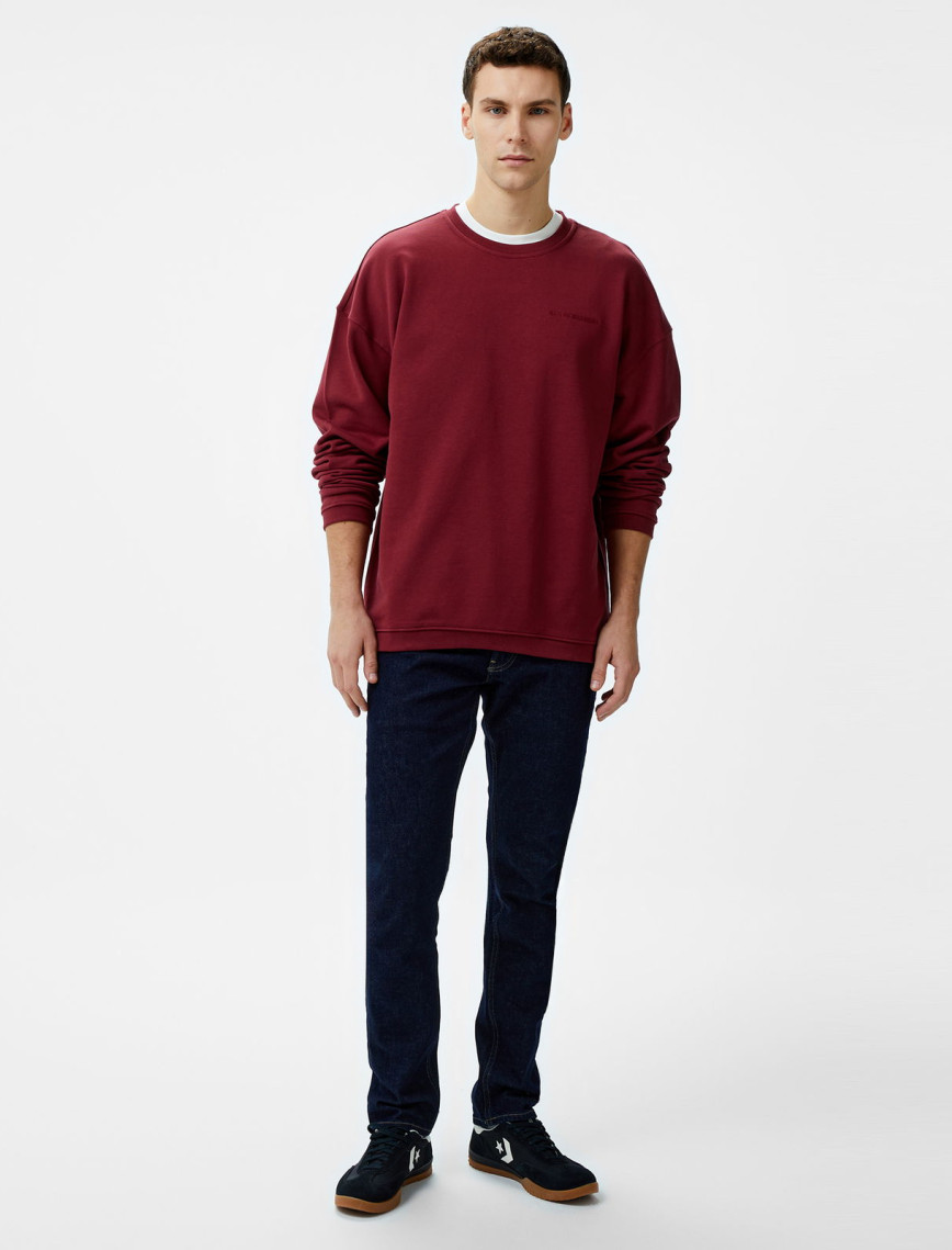 Les Benjamins 301 Erkek Bordo Sweatshirt Les Benjamins 301 Erkek Bordo Sweatshirt