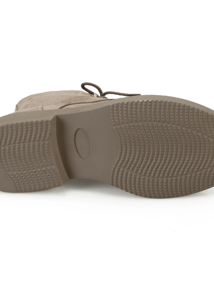 Kadın Kahve Fermuarlı Süet Deri Bot Kadın Kahve Fermuarlı Süet Deri Bot