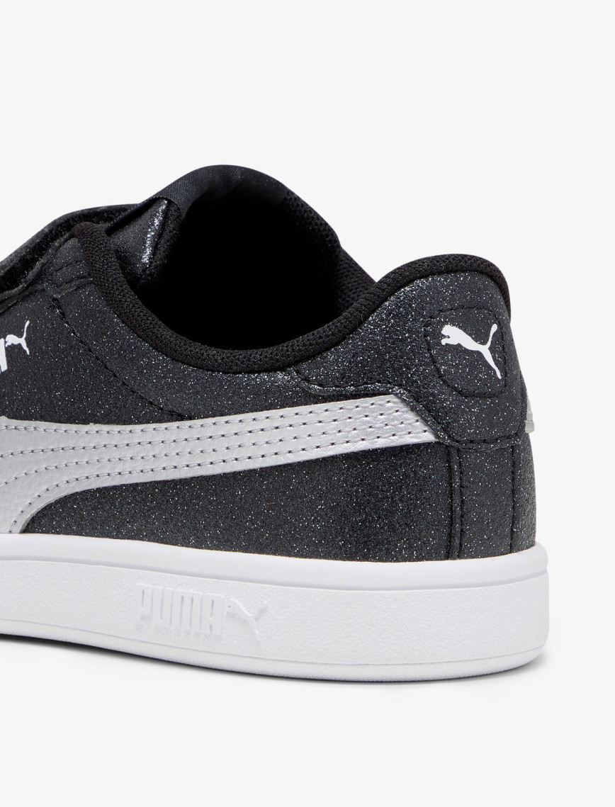 Puma Smash 3.0 Glitz Glam Çocuk Siyah Simli Spor Ayakkabı Puma Smash 3.0 Glitz Glam Çocuk Siyah Simli Spor Ayakkabı