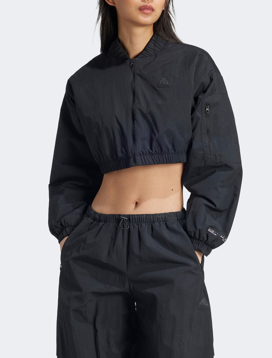 adidas City Escape Kadın Siyah Bomber Ceket adidas City Escape Kadın Siyah Bomber Ceket