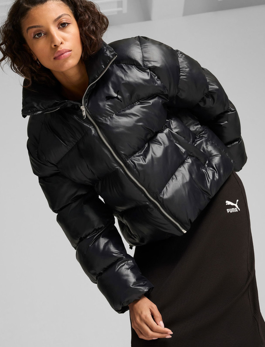 Puma Shiny Puffer Kadın Siyah Mont Puma Shiny Puffer Kadın Siyah Mont