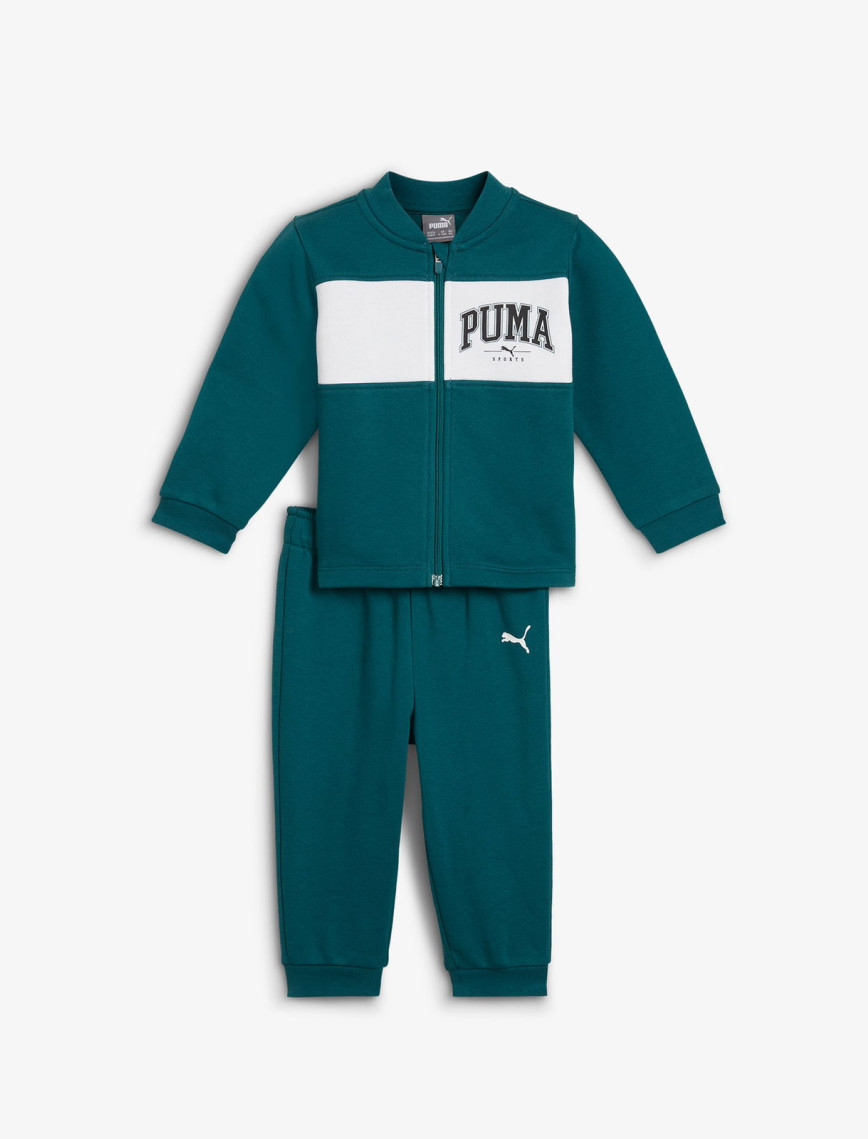 Puma Minicats Squad Bebek Yeşil Eşofman Takımı Puma Minicats Squad Bebek Yeşil Eşofman Takımı