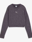 Puma Dare To Relaxed Washed Crew Kadın Gri Sweatshirt Puma Dare To Relaxed Washed Crew Kadın Gri Sweatshirt
