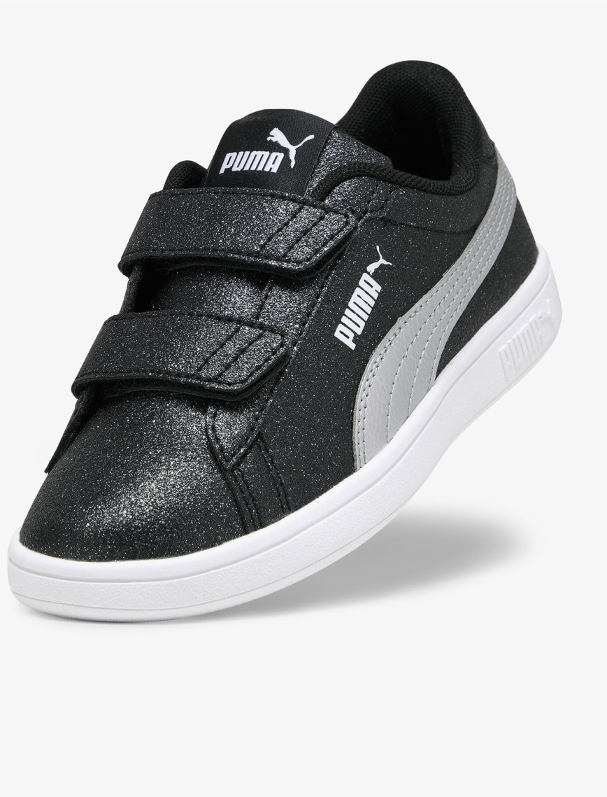 Puma Smash 3.0 Glitz Glam Çocuk Siyah Simli Spor Ayakkabı Puma Smash 3.0 Glitz Glam Çocuk Siyah Simli Spor Ayakkabı